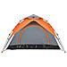 Tenda a Cupola 3 Persone Grigio e Arancione a Rilascio Rapido - Foto miniatura 7
