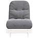 Divano Letto Futon con Materasso Bianco 60x206x11cm Legno Pino - Foto miniatura 5