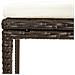 Set Bar da Giardino 3 pz Marrone in Legno Acacia e Polyrattan - Foto miniatura 9