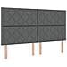 Letto Box Spring con Materasso e Panchina Grigio Scuro 180x200 cm Tessuto - Foto miniatura 8