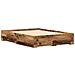 Struttura Letto con Cassetti Legno Invecchiato 135x190 cm Legno Ingegnerizzato - Foto miniatura 3
