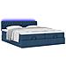 Struttura Letto Pouf con Materassi Blu 180x200cm in Tessuto - Foto miniatura 6