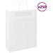 Sacchetti di Carta 250 pz con Manici Bianchi 32x12x42 cm - Foto miniatura 1