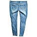Pantaloni Da Donna Comodi Jeans Denim Eleganti Blu Taglia 29 - Foto miniatura 4