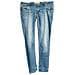 Pantaloni Da Donna Comodi Jeans Denim Eleganti Blu Taglia 29 - Foto miniatura 1