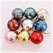Palline Di Natale rangibili (12 Pezzi) Per Decorazioni Natalizie Champagne - Foto miniatura 4