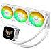 Dissipatore CPU a Liquido TUF Gaming LC III 360 ARGB LCD White Edition per Socket Intel e AMD - Foto miniatura 3