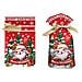 Sacchetti Di Natale Per Dolci, Design Babbo Natale, 15x23cm, Confezione Da 50, Sacchetti Regalo Con Coulisse - Foto miniatura 2
