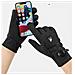 Guanti Invernali Da Ciclismo Sportivo Con Manopola - Impermeabili, Foderati In Pile, Compatibili Con Touchscreen Black - Foto miniatura 2
