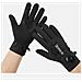 Guanti Invernali Da Ciclismo Sportivo Con Manopola - Impermeabili, Foderati In Pile, Compatibili Con Touchscreen Black - Foto miniatura 3