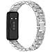 Elegante Cinturino In Acciaio Inossidabile Con Diamanti Compatibile Con Huawei Band 8/9/10 Silver - Foto miniatura 1