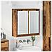 Mobiletto per specchio da bagno Legno vecchio 60 x 20 x 60 cm - Foto miniatura 2