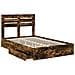 Letto con Contenitore con testiera Rovere fumé 120 x 190 cm - Foto miniatura 5