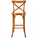 Sgabello In Legno E Seduta In Rattan Marrone 45x53x75/116h - Foto miniatura 2