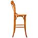 Sgabello In Legno E Seduta In Rattan Marrone 45x53x75/116h - Foto miniatura 3
