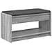 Panca per ingresso con cuscino Sonoma grigia 83 x 38 x 45 cm - Foto miniatura 1