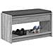 Panca per ingresso con cuscino Sonoma grigia 83 x 38 x 45 cm - Foto miniatura 3