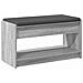 Panca per ingresso con cuscino Sonoma grigia 83 x 38 x 45 cm - Foto miniatura 7