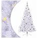 Albero di Natale artificiale Bianco 240 cm PVC e Acciaio - Foto miniatura 1