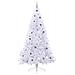 Albero di Natale artificiale Bianco 240 cm PVC e Acciaio - Foto miniatura 4