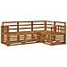 Set divani 4 pcs Naturale Legno di Acacia Massello - Foto miniatura 1