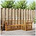Set divani 4 pcs Naturale Legno di Acacia Massello - Foto miniatura 2
