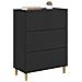 Mobile con Cassetti Nero 66 x 34,5 x 90 cm Legno ingegnerizzato - Foto miniatura 2