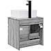 Mobile lavabo da parete Sonoma grigio 49 x 41 x 63 cm - Foto miniatura 3
