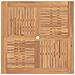 Set Bistro da Giardino 3 pcs Marrone Legno Teak Massello - Foto miniatura 6