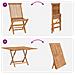 Set Bistro da Giardino 3 pcs Marrone Legno Teak Massello - Foto miniatura 9