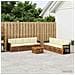 Set divani con cuscino 9 pcs Legno di Acacia Massello - Foto miniatura 2