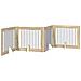 Cancello per cani pieghevole con supporti 4 pcs Rovere Sonoma - Foto miniatura 1