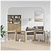 Cancello per cani pieghevole con supporti 4 pcs Rovere Sonoma - Foto miniatura 2