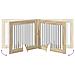 Cancello per cani pieghevole con supporti 4 pcs Rovere Sonoma - Foto miniatura 6