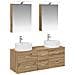 Set di mobili per il bagno 5 pcs Rovere Artigianale - Foto miniatura 1