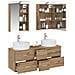 Set di mobili per il bagno 5 pcs Rovere Artigianale - Foto miniatura 3