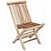 Sedia da giardino pieghevole 4 pz Naturale Legno di teak solido - Foto miniatura 3