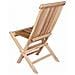 Sedia da giardino pieghevole 4 pz Naturale Legno di teak solido - Foto miniatura 6