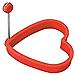 68082 - Stampo in silicone a forma di cuore per uova - Rosso - Foto miniatura 1