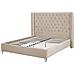 Letto Imbottito Con Rete A Doghe Beige 160 X 200 Cm Lubbon - Foto miniatura 14