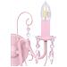 Lampada da Muro con Perle Rosa 2 Lampadine E14 - Foto miniatura 2