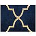 Tappeto A Pelo Corto Blu Marino / oro 160 X 230 Cm Yelki - Foto miniatura 6