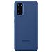 Custodia Silicone Cover Ef-pg980tnegeu Per Galaxy S20 Sm-g980 Blu Marino - Foto miniatura 5