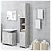 Mobile da Bagno Grigio Cemento 30x30x183,5 cm Legno tecnico - Foto miniatura 1