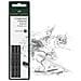 Confezione Da 3 Compressa Pitt Charcoal Black Sticks Extra Soft - Foto miniatura 4