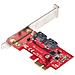 Scheda PCI Express SATA - Scheda Espansione PCIe SATA 2 Porte 6Gbps - Profilo Standard /Basso - Adattatore /Controller PCIe SATA 3 - Chipset ASM1061 no-Raid - Convertitore PCIe a SATA III - Foto miniatura 2