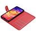 Custodia Compatibile Con Xiaomi Redmi Note 7 In Rosso Carminio - Coperchio Protettiva Con Chiusura Magnetica, Funzione Stand E Tasca Per Le Carte - Foto miniatura 7