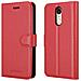 Custodia Compatibile Con Red Mi Pro In Rosso Carminio - Coperchio Protettiva Con Chiusura Magnetica, Funzione Stand E Tasca Per Le Carte - Foto miniatura 7