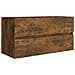 Mobile Sottolavabo Rovere Fumo 90x38,5x45 Cm Legno Multistrato - Foto miniatura 2