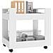 Carrello Per Scrivania Bianco 60x45x60 Cm In Legno Multistrato - Foto miniatura 3